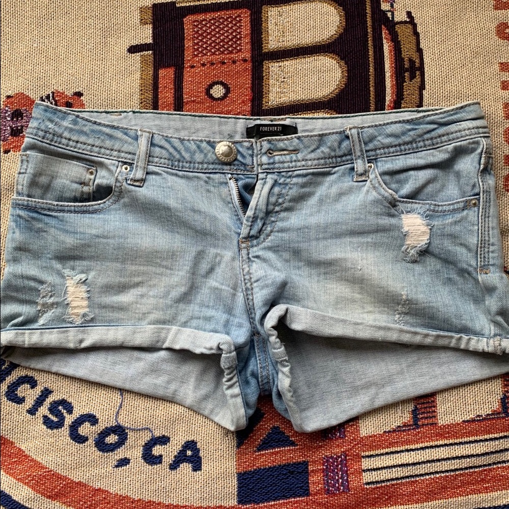 Jean Distressed Shorts